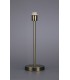 Round Base Medium Table Lamp without Shade, Inline Switch, 1 Light E27 Antique Brass - 2