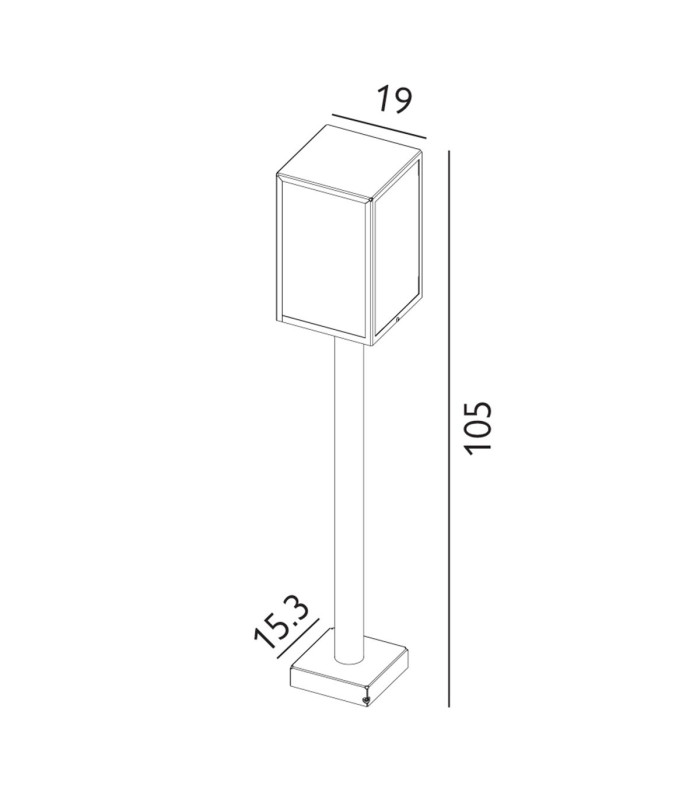 Lofoten Outdoor Bollard Black IP44-3