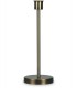 Round Base Medium Table Lamp without Shade, Inline Switch, 1 Light E27 Antique Brass - 5
