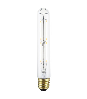 Large Tubular LED E27 Lamp Clear Glass-1