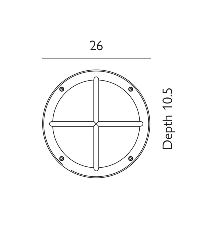 Rondane Outdoor Bulkheads Wall / Ceiling Lamp Graphite IP65-3
