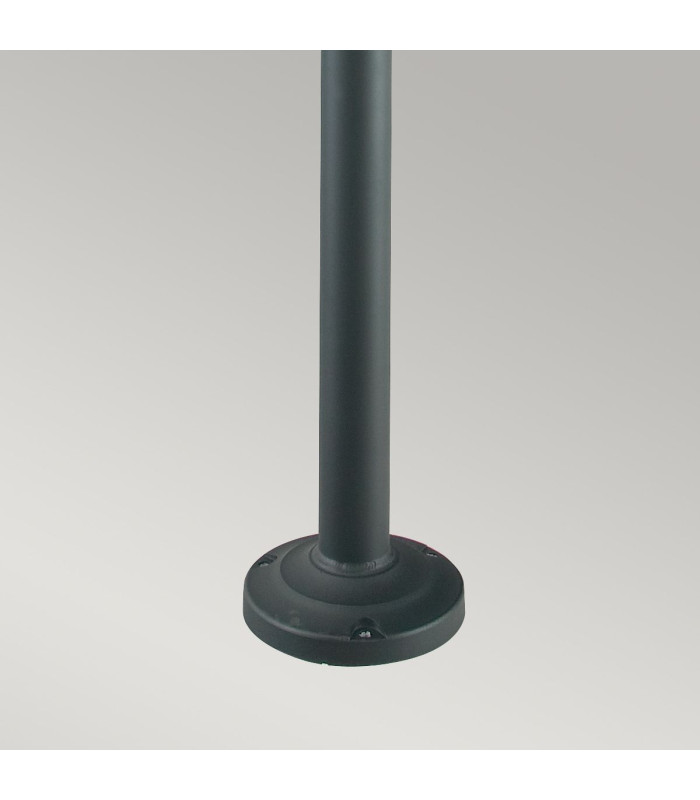 Stockholm Twin Head Outdoor Lamp Post Black IP54-6