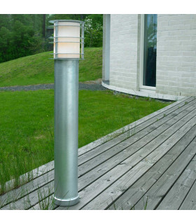 Stockholm Large Outdoor Bollard Galvanised IP65-2