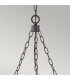 Sawyer 6 Light Multi Arm Pendant Ceiling Light Wood Effect Clear Seeded Glass IP44-6