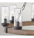 Sawyer 9 Light Multi Arm Pendant Ceiling Light Sequoia Wood Effect Clear Seeded Glass IP44-3