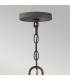 Sawyer 9 Light Multi Arm Pendant Ceiling Light Sequoia Wood Effect Clear Seeded Glass IP44-4