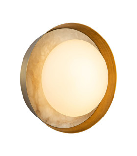 Alonso Integrated LED Wall Lamp Vintage Brass-1