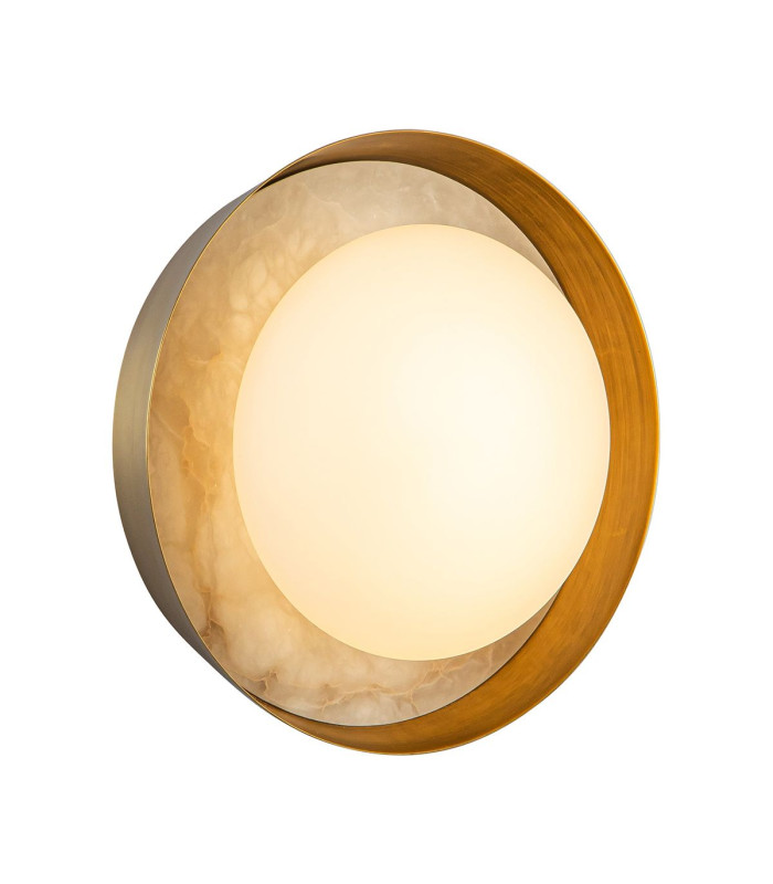 Alonso Integrated LED Wall Lamp Vintage Brass-1