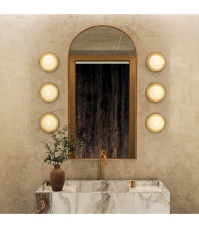 Alonso Integrated LED Wall Lamp Vintage Brass-2