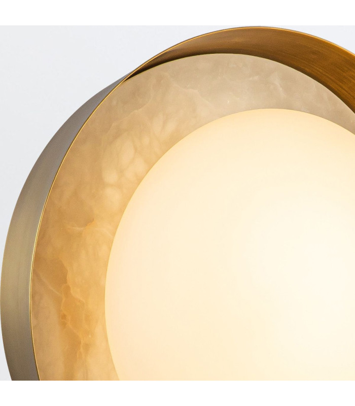 Alonso Integrated LED Wall Lamp Vintage Brass-4