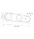 Alonso Triple Light Integrated LED Wall Lamp Urban Bronze-2