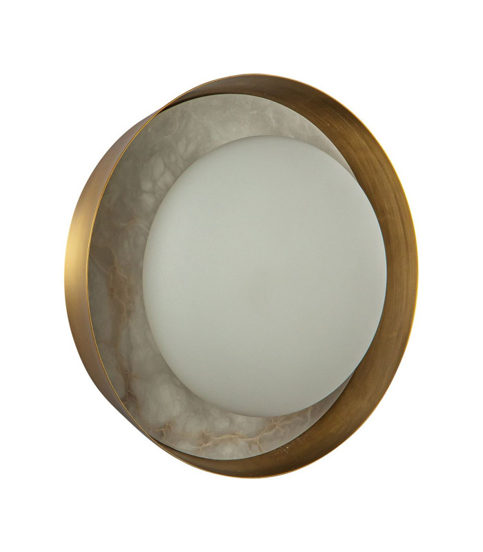 Alonso Integrated LED Wall Lamp Vintage Brass-8