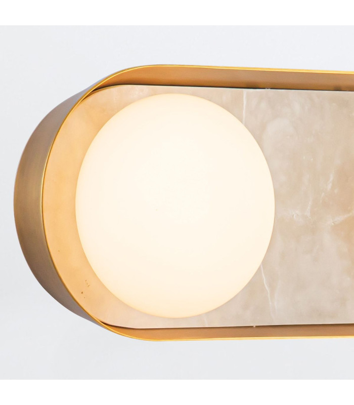 Alonso Triple Light Integrated LED Wall Lamp Vintage Brass-3