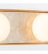 Alonso Triple Light Integrated LED Wall Lamp Vintage Brass-4