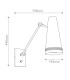Brickell Dome Wall Lamp Matte Black-2