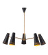 Brickell 5 Light Multi Arm Pendant Ceiling Light Matte Black-1