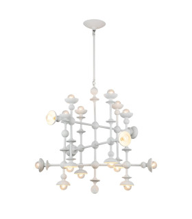 Cadence 18 Light Pendant Ceiling Light Antique White-1