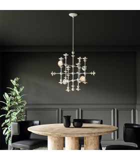 Cadence 18 Light Pendant Ceiling Light Antique White-2
