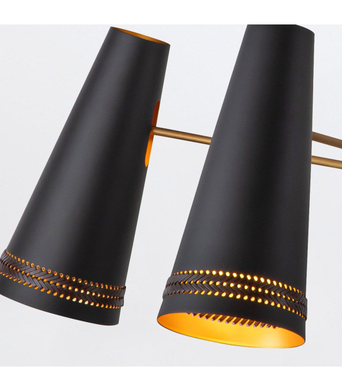 Brickell 5 Light Multi Arm Pendant Ceiling Light Matte Black-5
