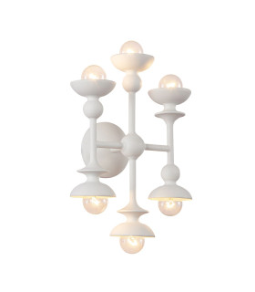 Cadence 6 Light Wall Lamp Antique White-1