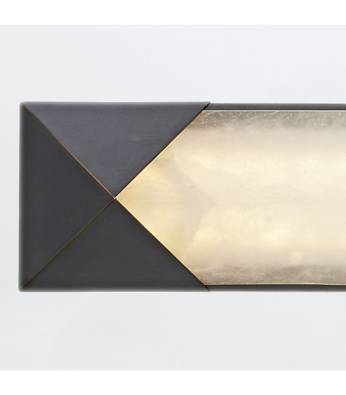 Caesar Large Integrated LED Wall Lamp Urban Bronze-5