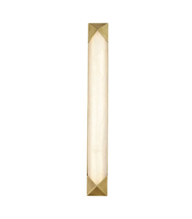 Caesar Large Integrated LED Wall Lamp Vintage Brass-1