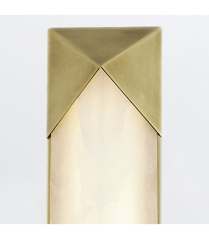 Caesar Large Integrated LED Wall Lamp Vintage Brass-4
