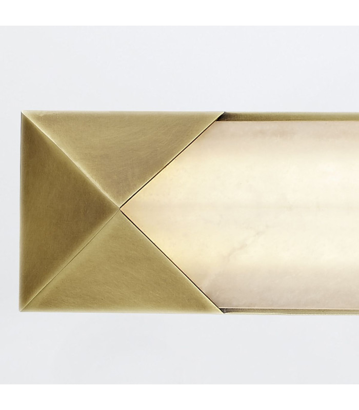Caesar Large Integrated LED Wall Lamp Vintage Brass-6