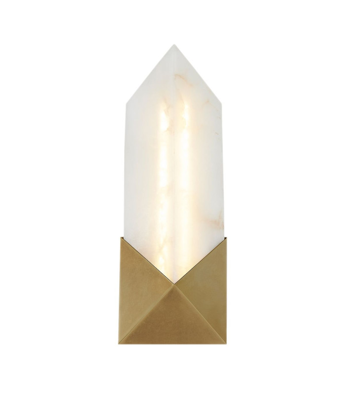 Caesar Small Integrated LED Wall Lamp Vintage Brass-1