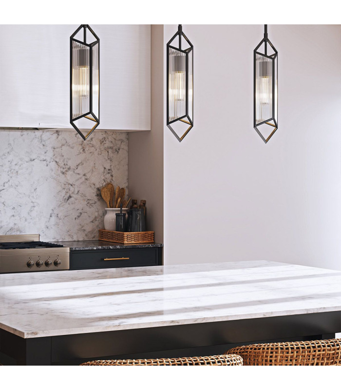 Cairo Slim Pendant Ceiling Light Urban Bronze-2