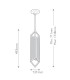 Cairo Slim Pendant Ceiling Light Vintage Brass-2