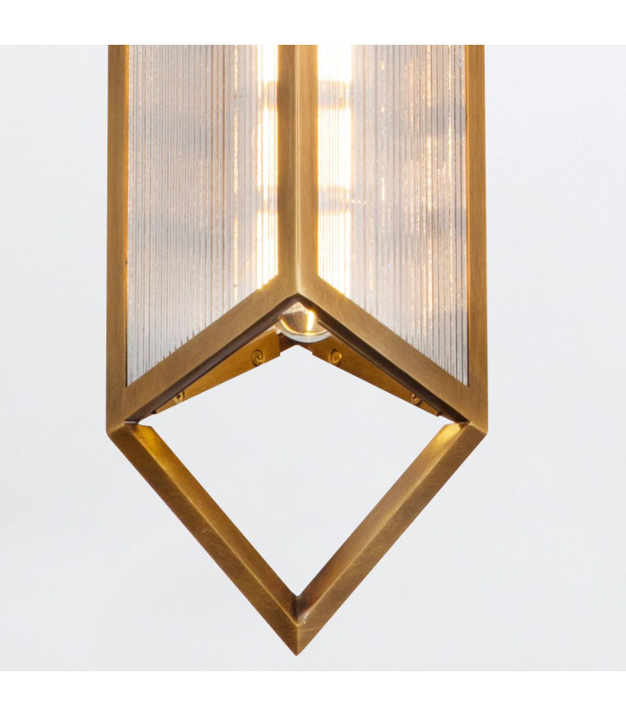Cairo Slim Pendant Ceiling Light Vintage Brass-4