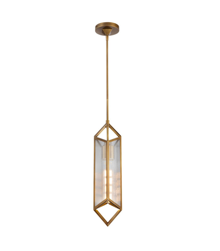 Cairo Slim Pendant Ceiling Light Vintage Brass-7