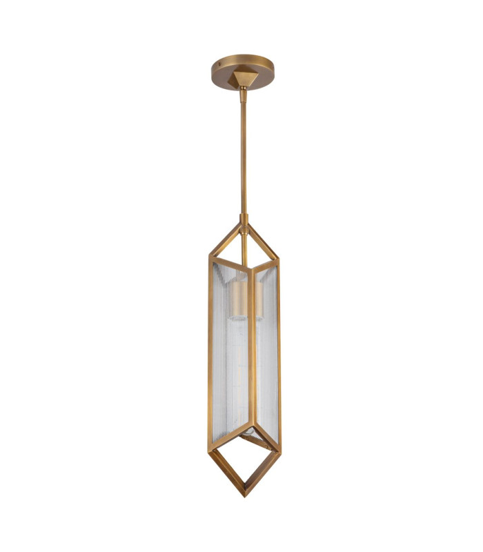 Cairo Slim Pendant Ceiling Light Vintage Brass-8