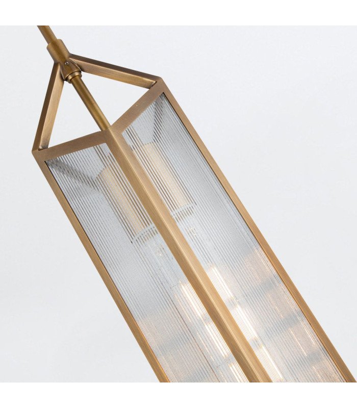 Cairo Slim Pendant Ceiling Light Vintage Brass-3