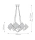 Cairo 8 Light Multi Arm Pendant Ceiling Light Urban Bronze-2