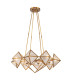 Cairo 8 Light Multi Arm Pendant Ceiling Light Vintage Brass-1