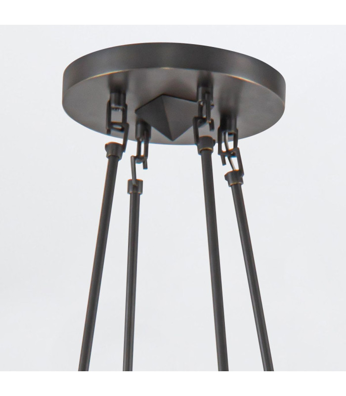 Cairo 8 Light Multi Arm Pendant Ceiling Light Urban Bronze-4