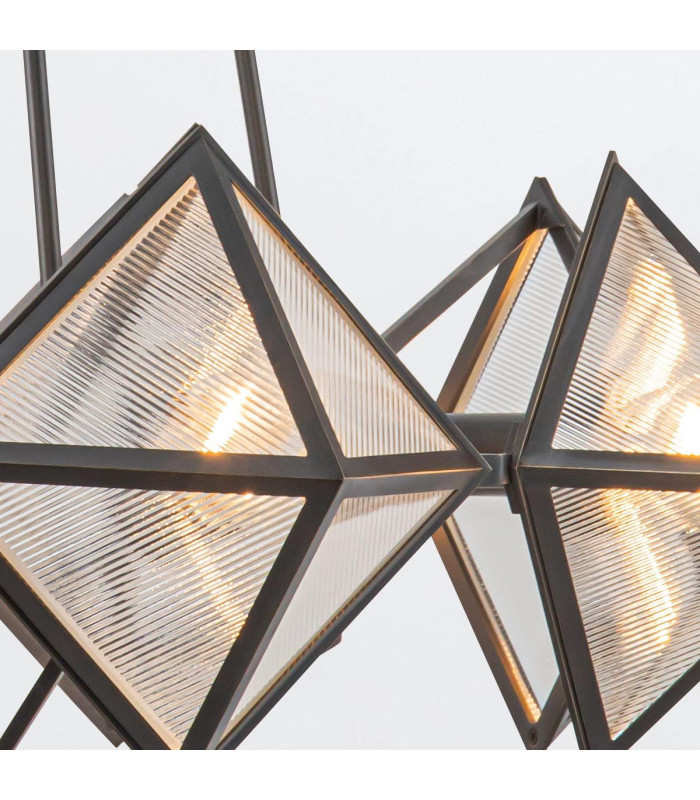 Cairo 8 Light Multi Arm Pendant Ceiling Light Urban Bronze-6