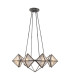 Cairo 8 Light Multi Arm Pendant Ceiling Light Urban Bronze-7