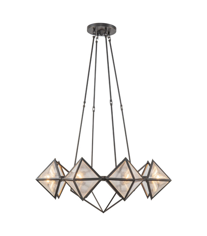 Cairo 8 Light Multi Arm Pendant Ceiling Light Urban Bronze-7