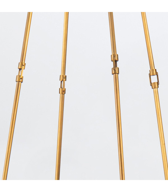 Cairo 8 Light Multi Arm Pendant Ceiling Light Vintage Brass-7