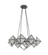 Cairo 8 Light Multi Arm Pendant Ceiling Light Urban Bronze-8