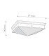 Cairo Decorative Flush Ceiling Light Vintage Brass-2