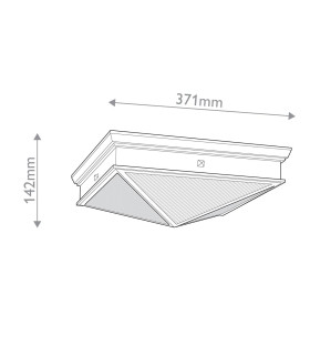 Cairo Decorative Flush Ceiling Light Vintage Brass-2