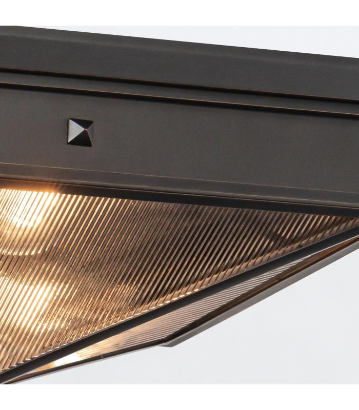 Cairo Decorative Flush Ceiling Light Urban Bronze-6