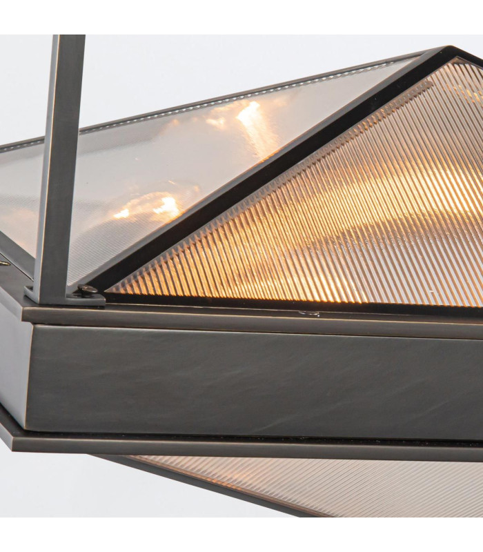 Cairo 4 Light Decorative Flush Ceiling Light Urban Bronze-3