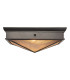 Cairo Decorative Flush Ceiling Light Urban Bronze-7