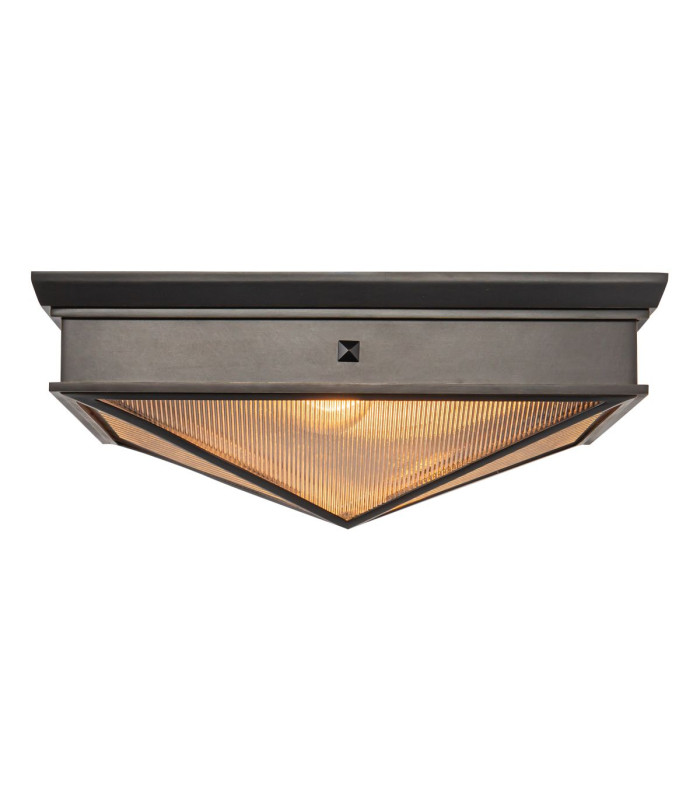 Cairo Decorative Flush Ceiling Light Urban Bronze-7