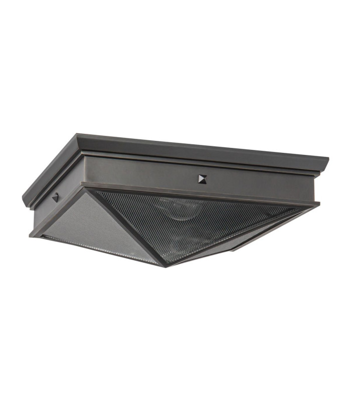 Cairo Decorative Flush Ceiling Light Urban Bronze-8